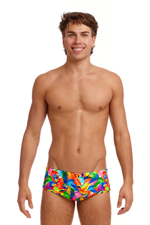 Bright Birds men's swimming trunks