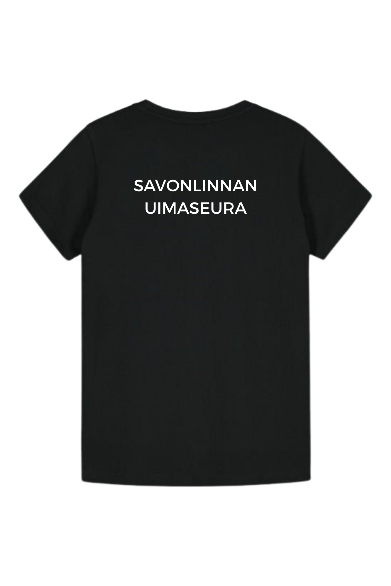 Nuorten Cotton T-shirt, musta - Savonlinnan uimaseura