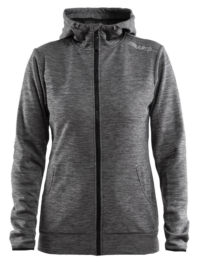 Craft Leisure Full Zip Vetoketjullinen huppari Naisten drk harmaa melCraft