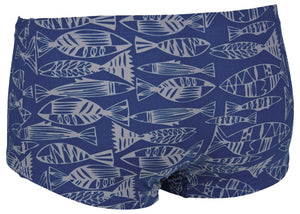 Fisk Men's Low Waist Swimwear, blue/grey