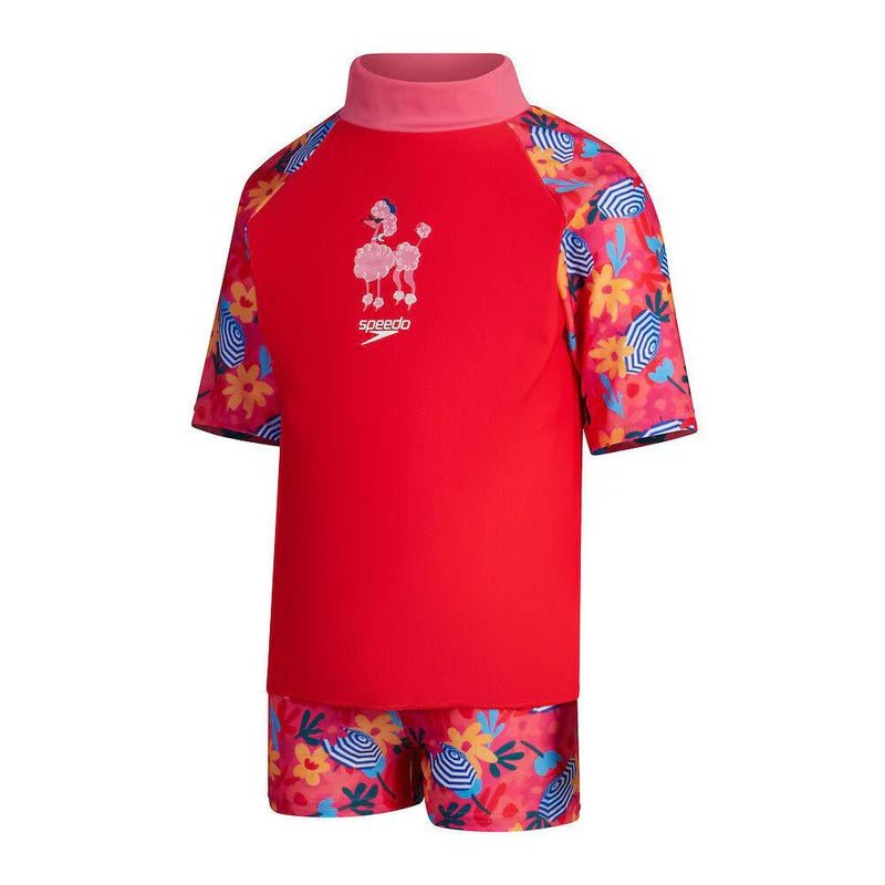 Digital Short Sleeve Rash Top Set lasten uima - asu, punainenSpeedo