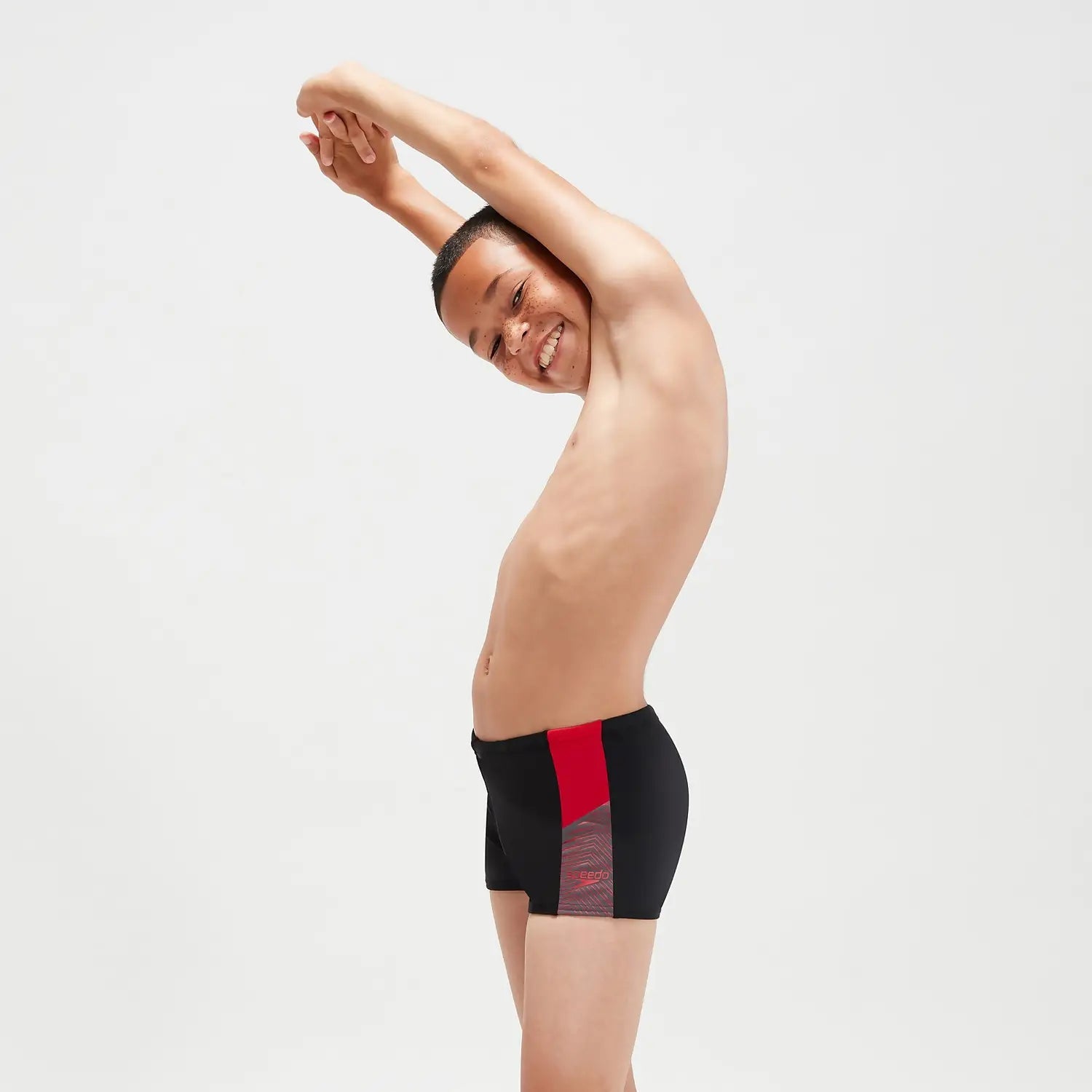 Dive Aquashort JR poikien uimahousut, musta - punainenSpeedo