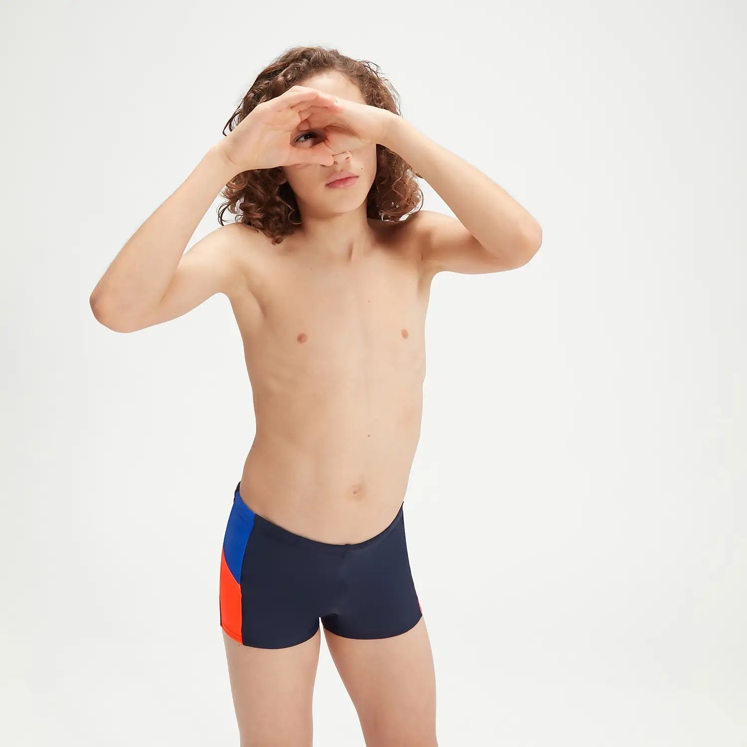 Dive Aquashort poikien uimahousut, tummansini - oranssiSpeedo