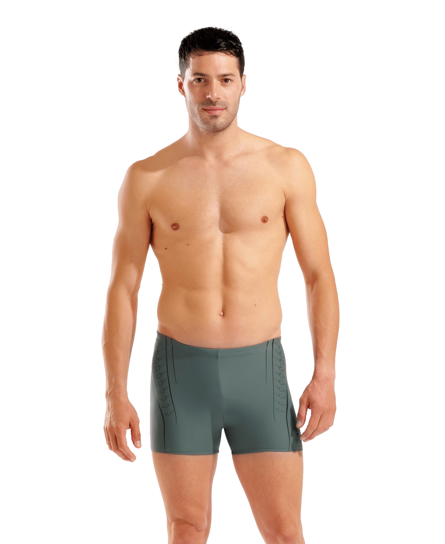 Double Graphic Swim Short miesten uimahousut, vihreä - mustaArena