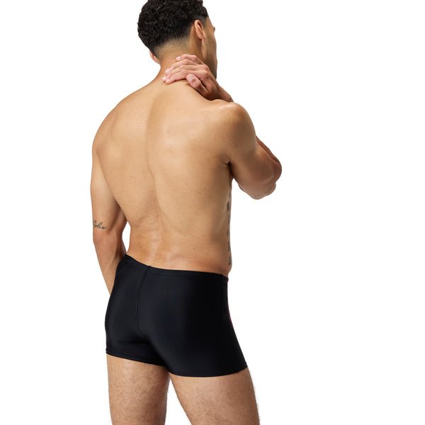 Duo Logo Print Aquashort miesten uimahousut, musta - pinkki - Speedo