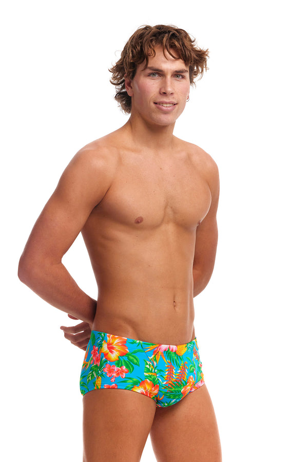 Blue Hawaii men's swimming trunks