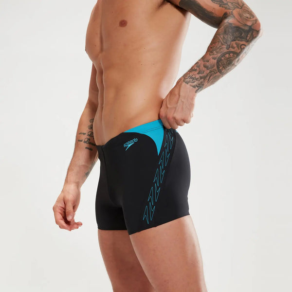 Hyper Boom Splice Aquashorts men's swimwear, black-blue