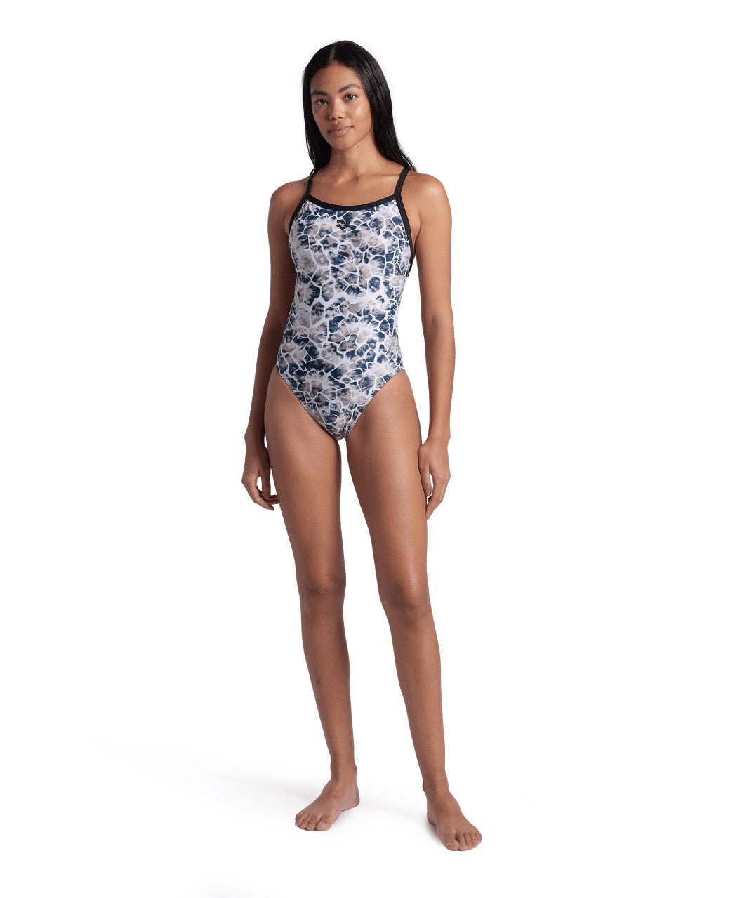 Earth Swimsuit Xcross Back naisten uimapuku, musta - valkoinenArena