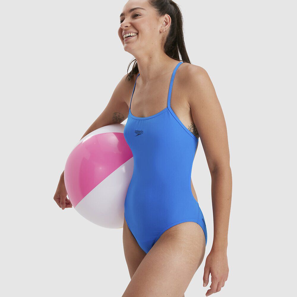 Eco Endurance+ Thinstrap naisten uimapuku, sininenSpeedo
