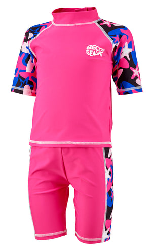 Children's Rash UV suit, pink