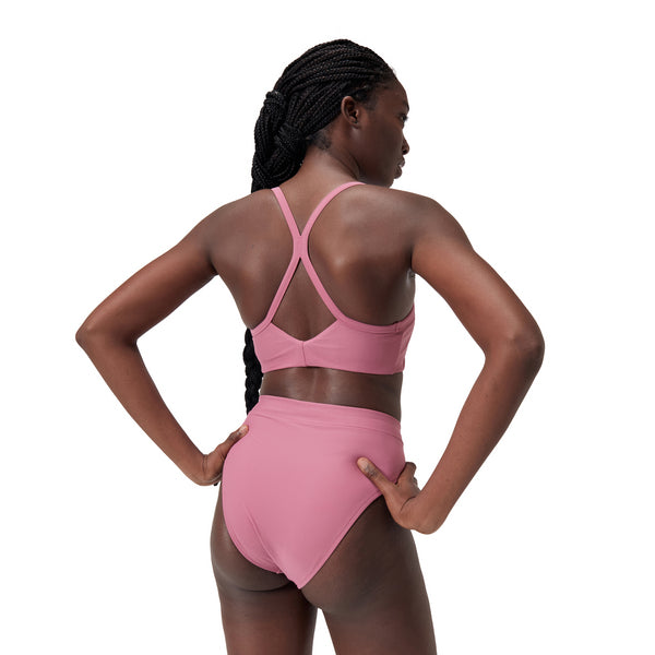 Solid Racerback Top naisten bikini yläosa, rosa