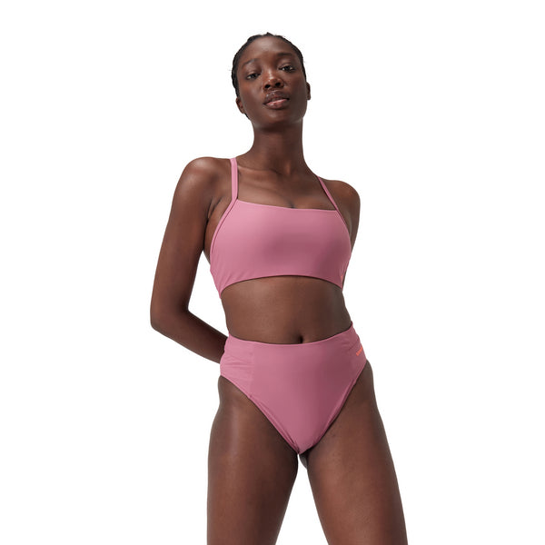 Solid Racerback Top naisten bikini yläosa, rosa