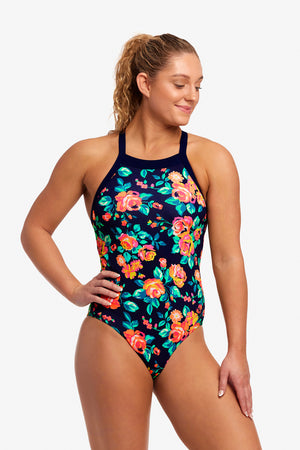 Full Bloom women's swimsuit with V-back