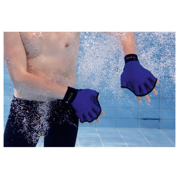 Water running gloves with an open tip, soft