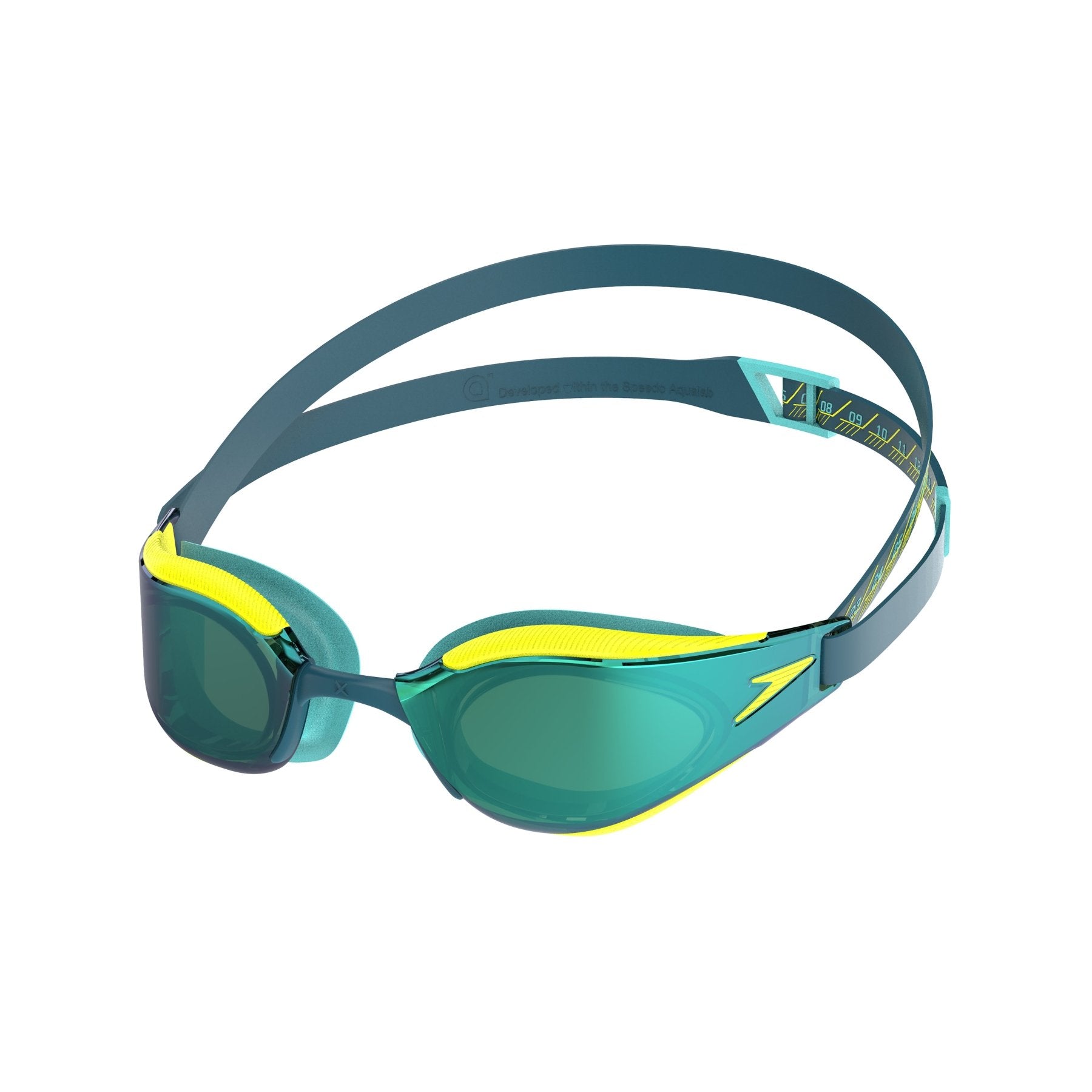 Fastskin Hyper Elite Mirror, vihreä - keltainen - Speedo