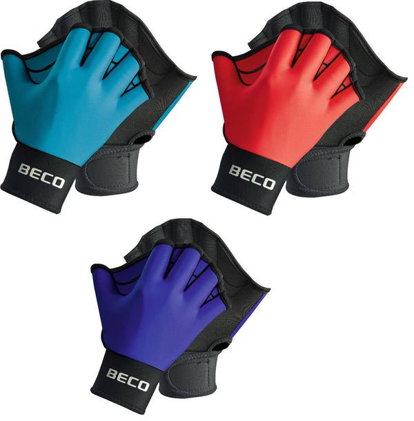 Water running gloves with an open tip, soft