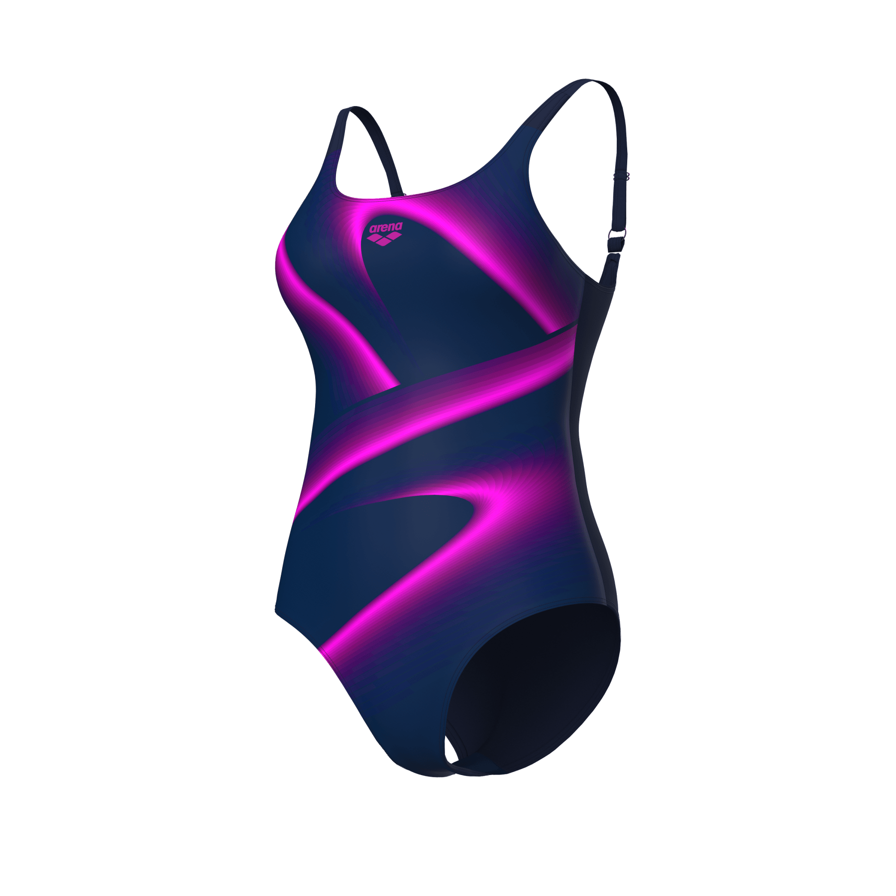 Flash U Back Lb Naisten Uimapuku, Navy - PinkkiArena