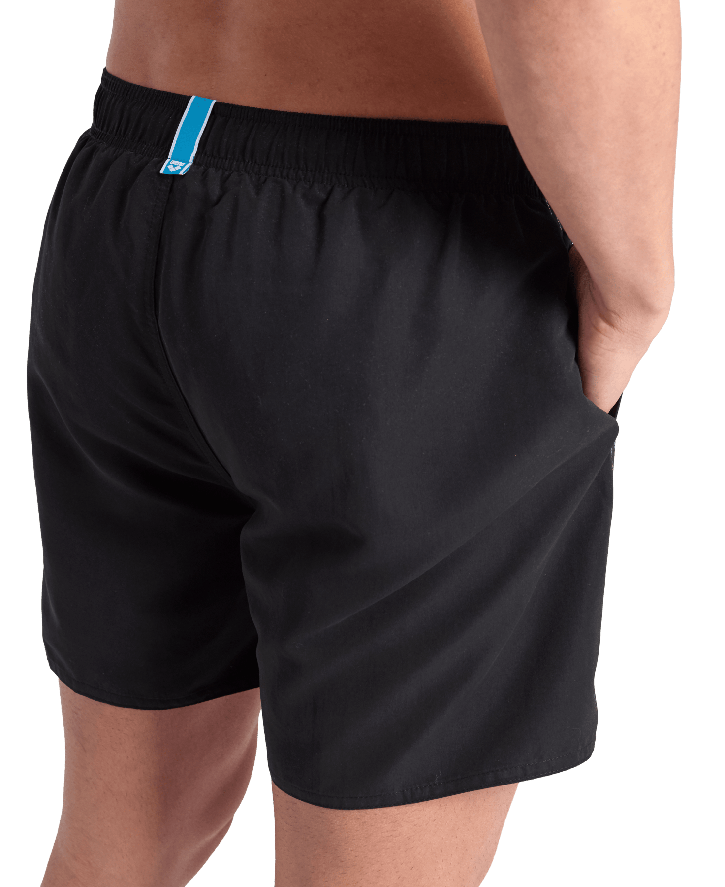 Fundamentals Logo Boxer R miesten uimashortsit, musta-valkoinenArena