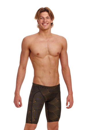 Gold Weaver men's jammer swim trunks