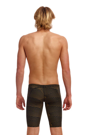 Gold Weaver men's jammer swim trunks