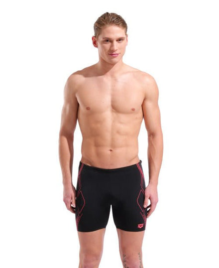 Graphic Swim Mid Jammer miesten uimahousut, musta - koralliArena