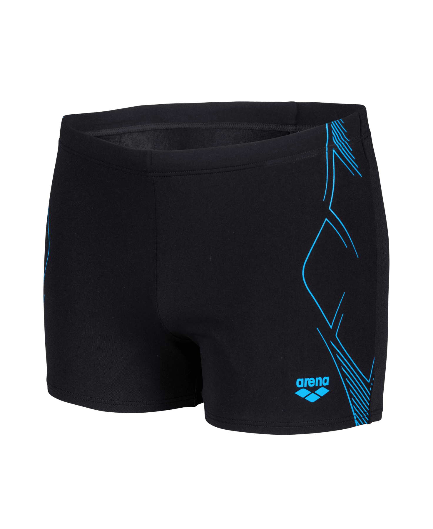 Graphic Swim Short miesten uimahousut, musta - turkoosiArena