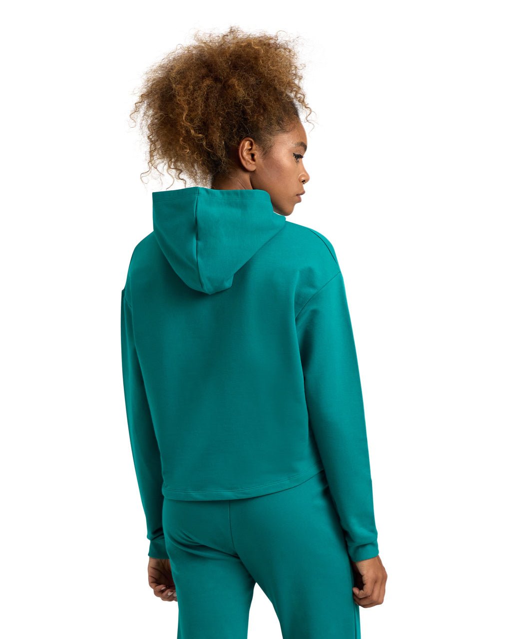 Hooded Sweat Fleece naisten huppari, tummanvihreäArena