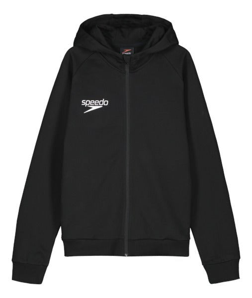 Hooded Sweat Jacket Small Logo Junior, mustaSpeedo