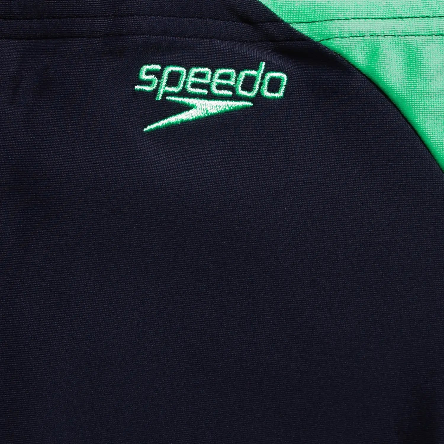 Hyper Boom Logo Splice Aquashort poikien uimahousut, tummansininen - vihreäSpeedo