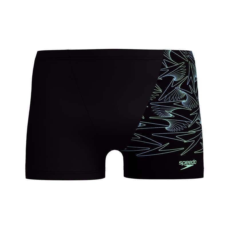 Hyperboom V-cut Aquashort miesten uimahousut, musta-vihreäSpeedo