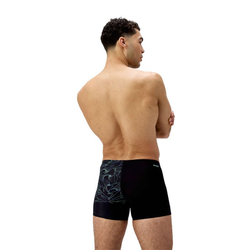 Hyperboom V-cut Aquashort miesten uimahousut, musta-vihreäSpeedo