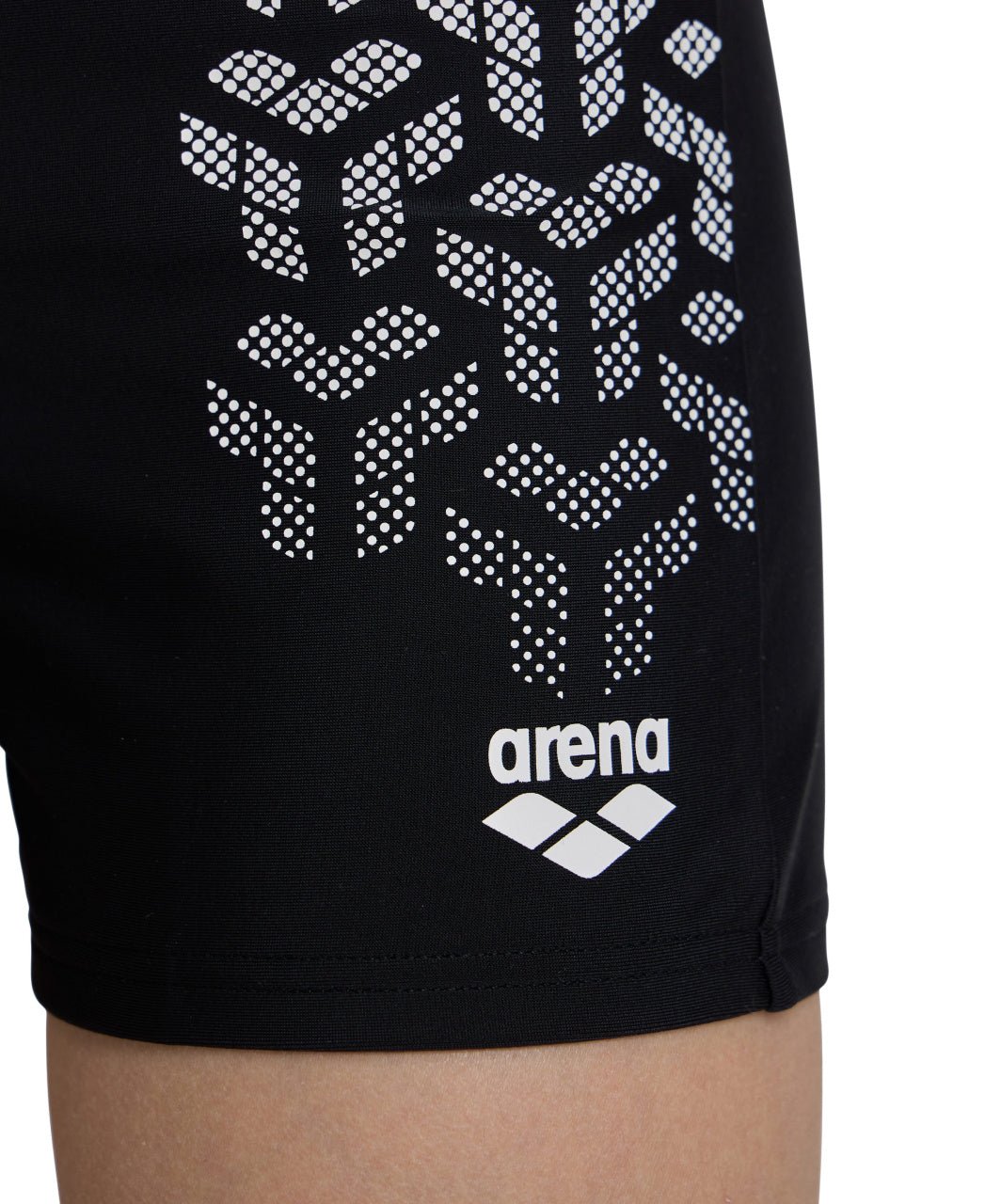 Kikko V Swim Short Graphic poikien uimahousut, musta - valkoinenArena