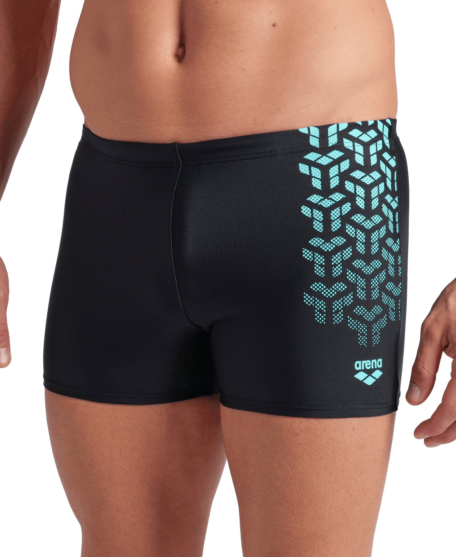Kikko V Swim Short miesten uimahousut, musta - sininen - Arena