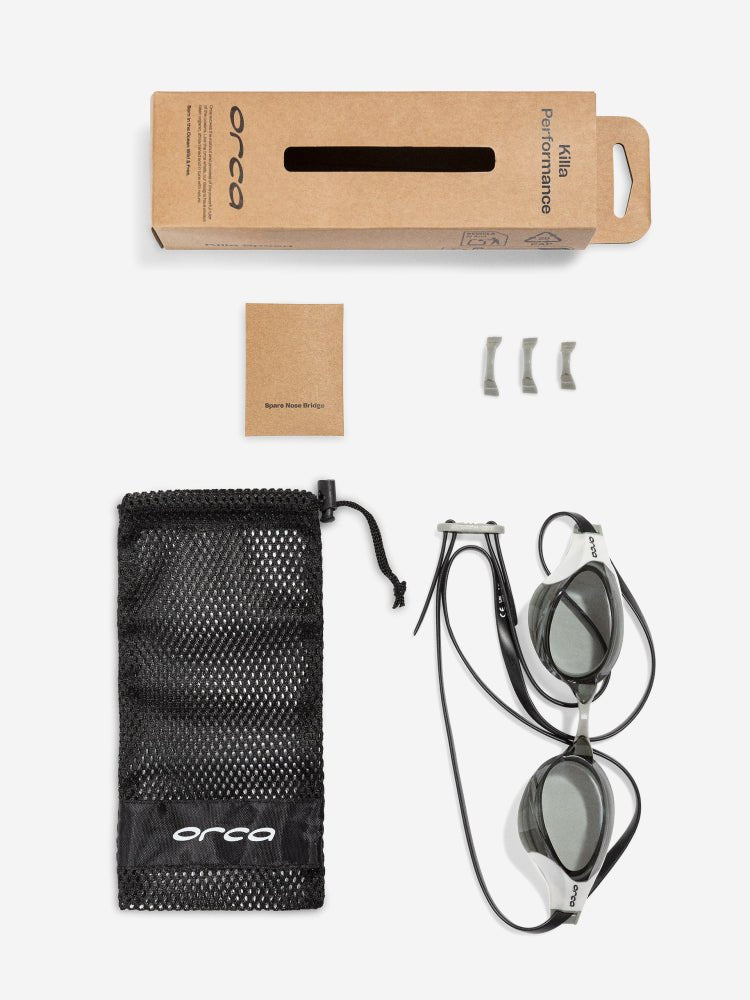 Killa Performance uimalasit, harmaa - valkoinenOrca