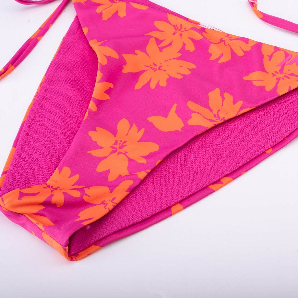 Lady Feni naisten bikinialaosa, oranssikukkainen-pinkki