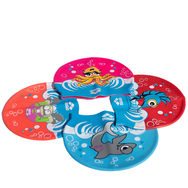 Multi Jr Cap swim cap, 4 different patterns