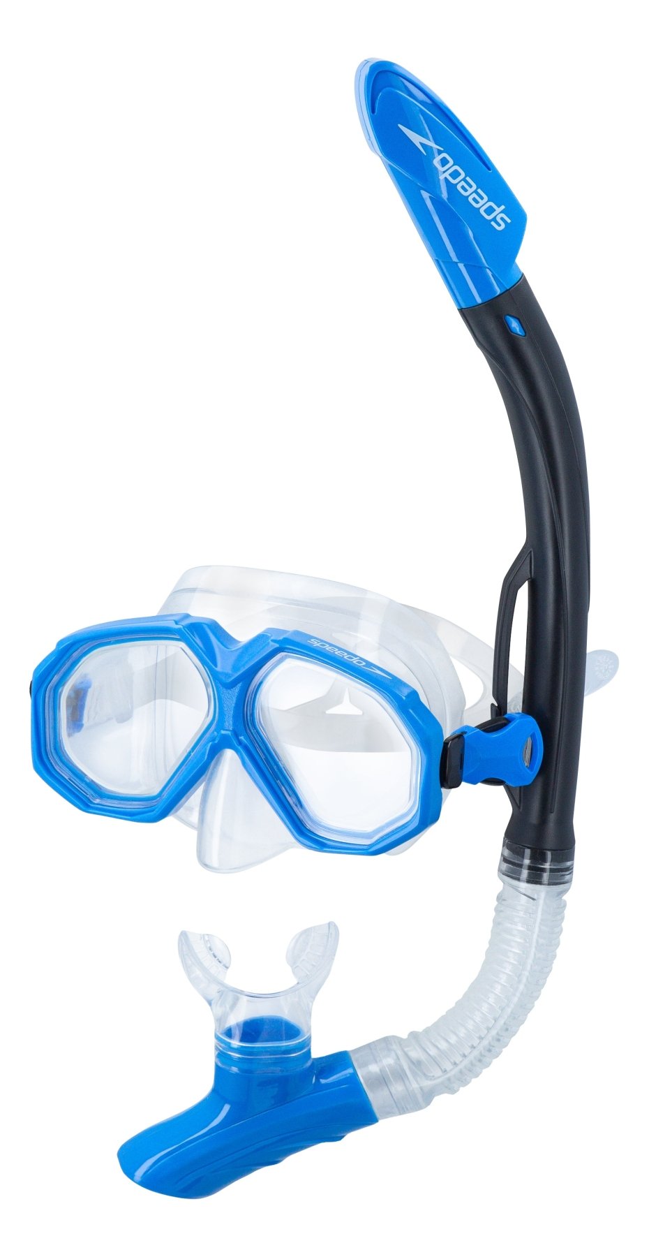 Leisure Adult Dual Lenses & Snorkel Combo, sini - mustaSpeedo