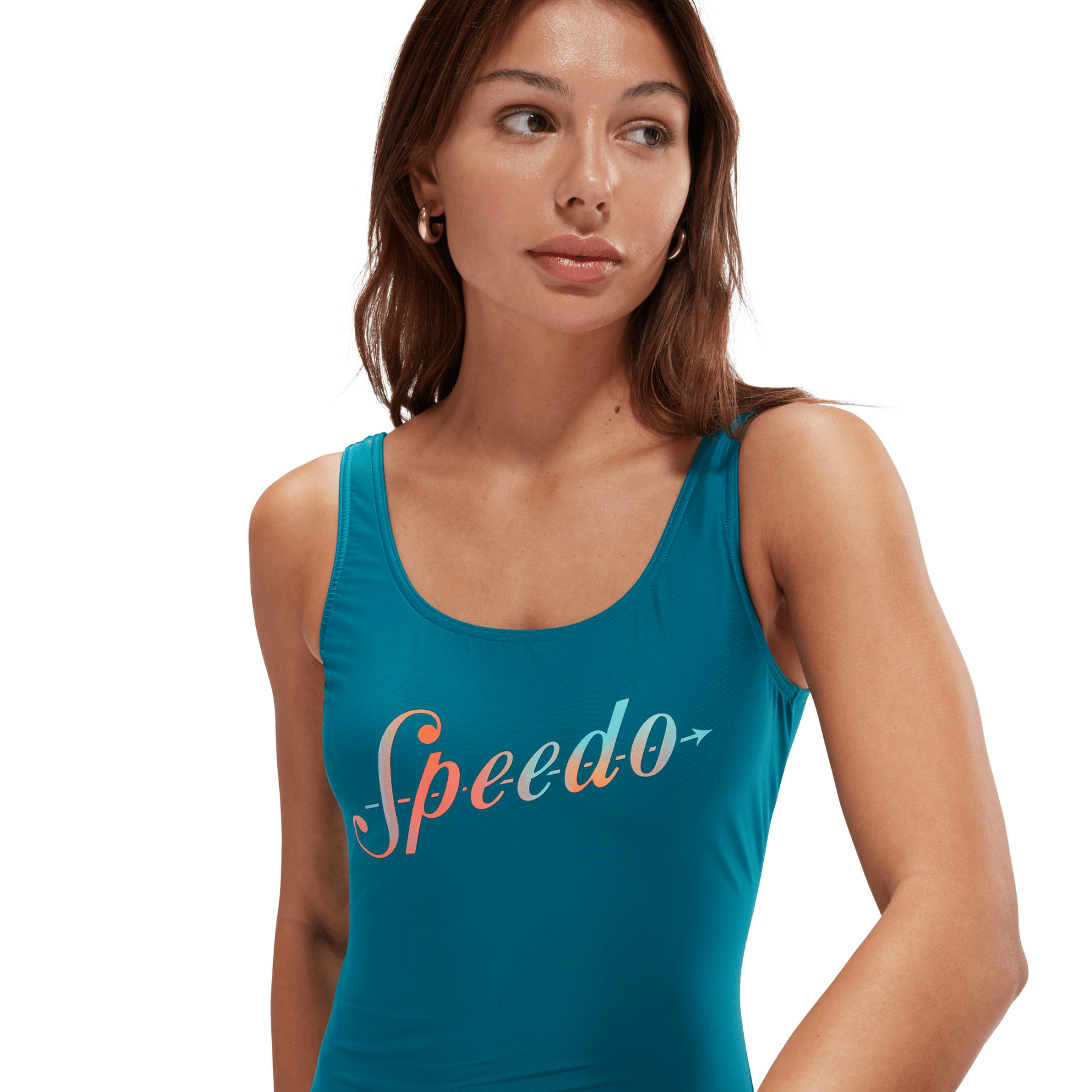Logo Deep U - Back naisten uimapuku, petrooliSpeedo