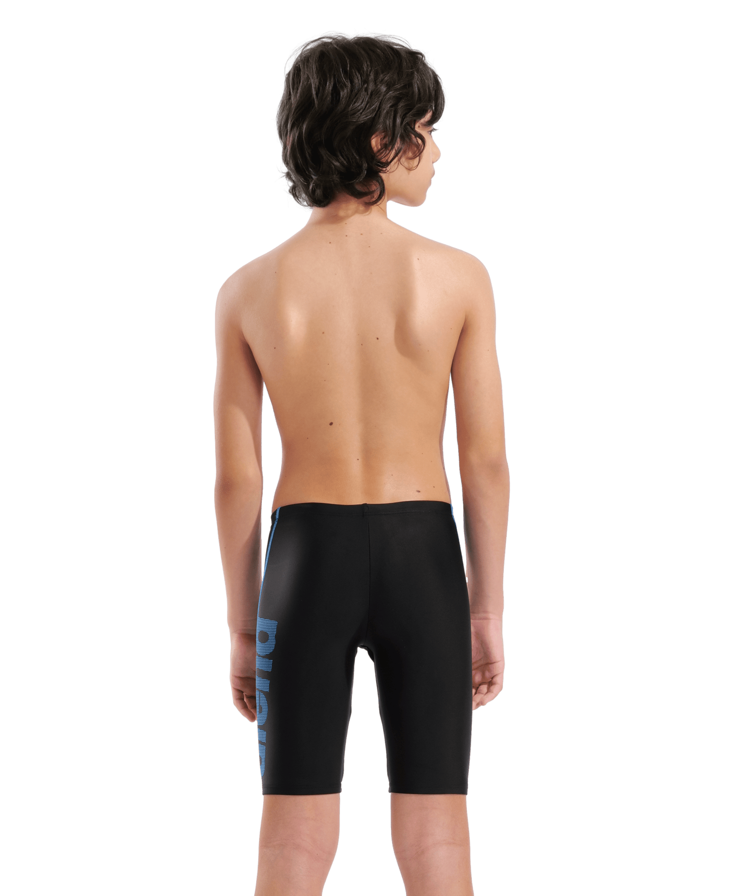 Logo Jr Jammer R poikien uimahousut, musta - turkoosiArena