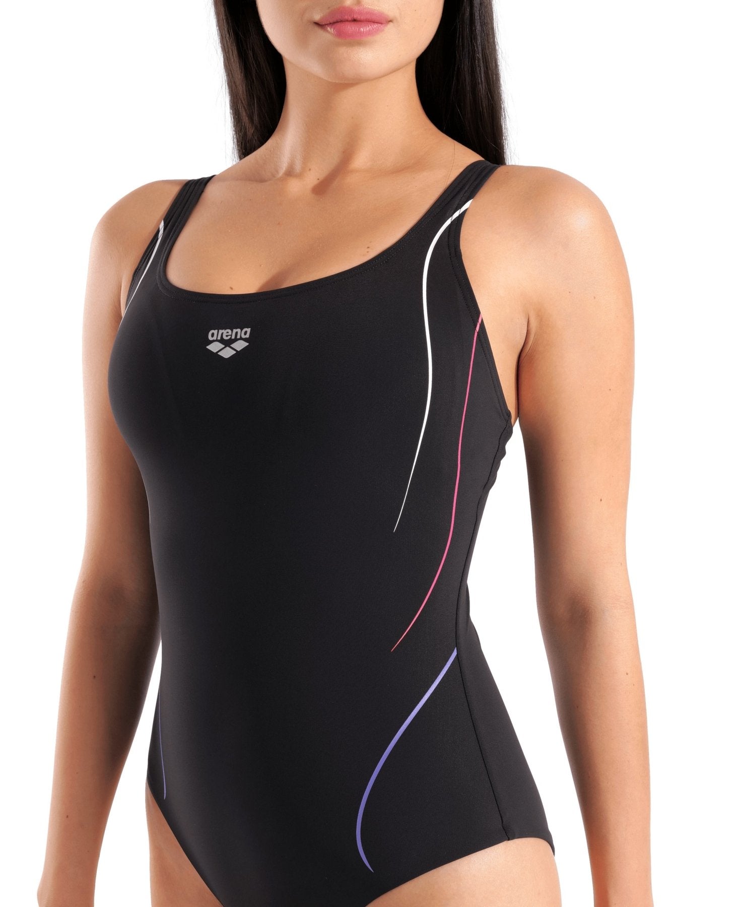 Ludovica Soft Curve Back niasten uimapuku, mustaArena
