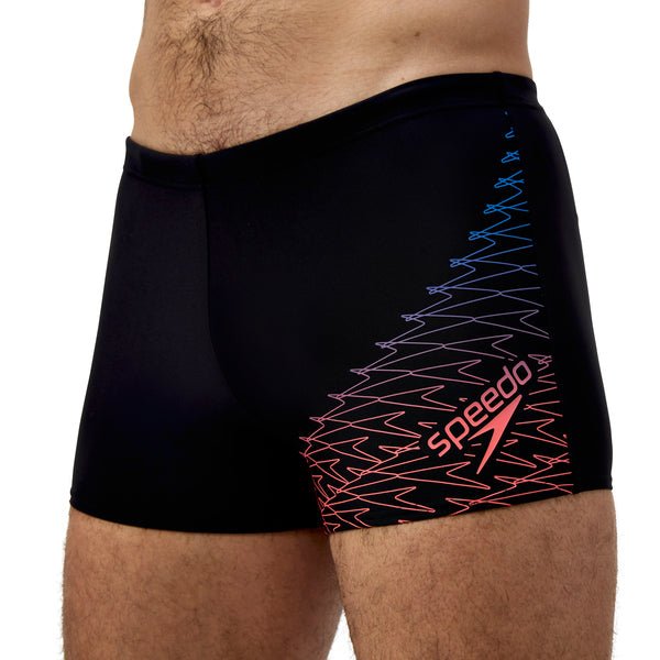 Medley Logo Aquashort miesten uimahousut, musta - sini - oranssiSpeedo
