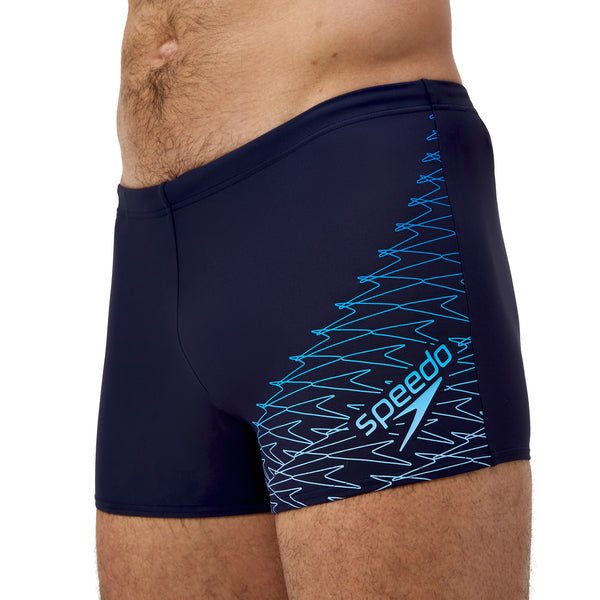 Medley Logo Aquashort miesten uimahousut, navy - turkoosiSpeedo