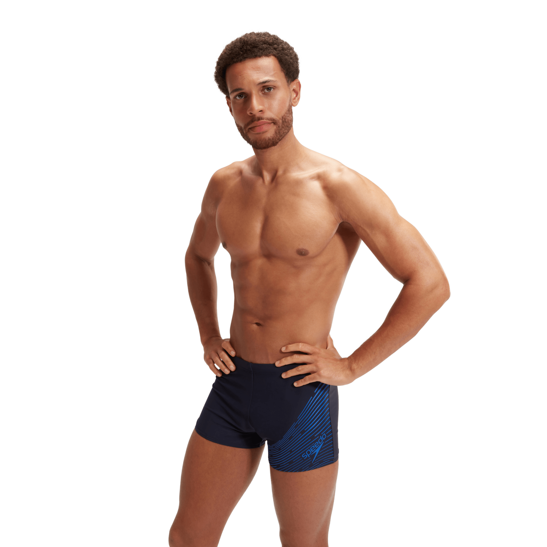 Medley Logo Aquashort miesten uimahousut, tummansininenSpeedo