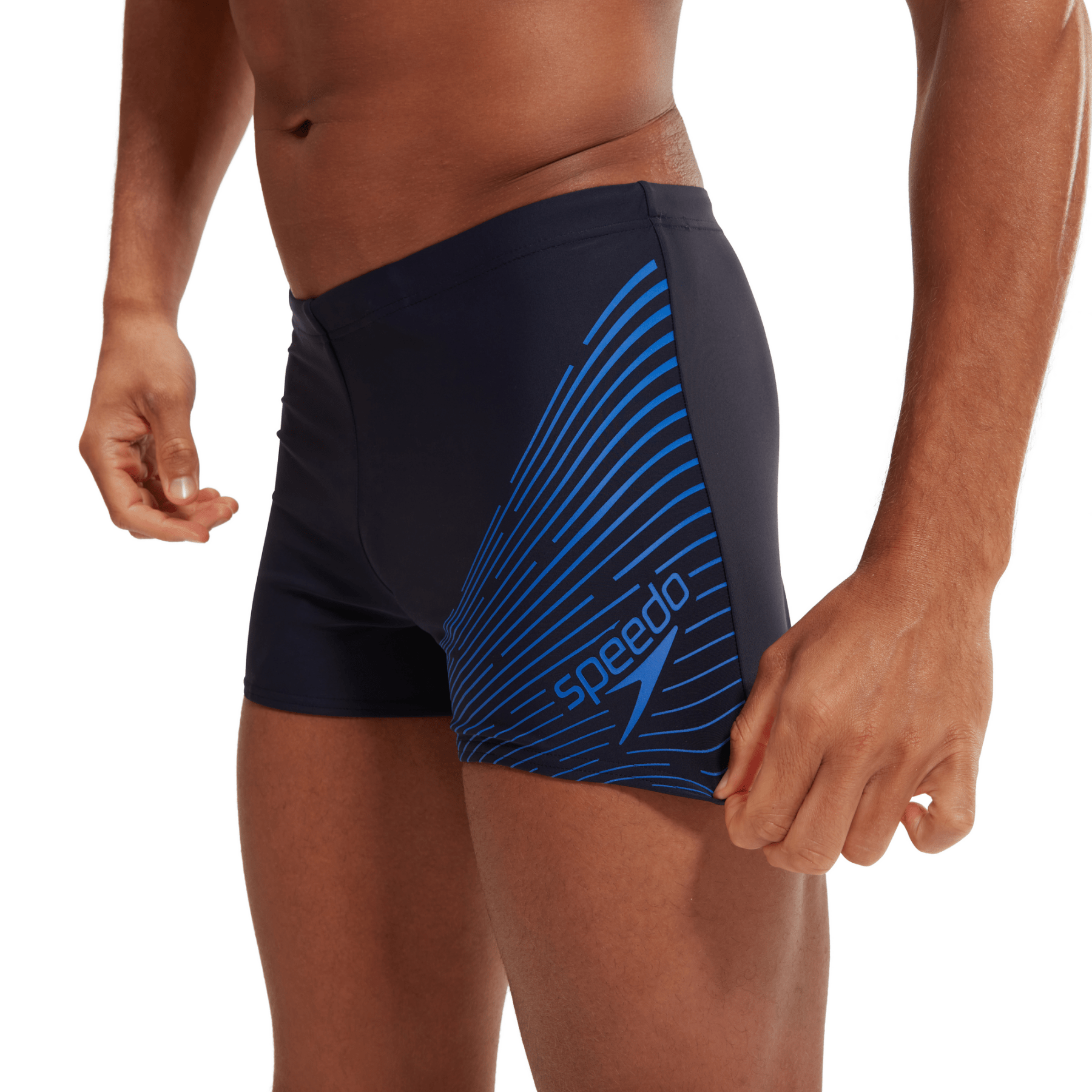 Medley Logo Aquashort miesten uimahousut, tummansininenSpeedo