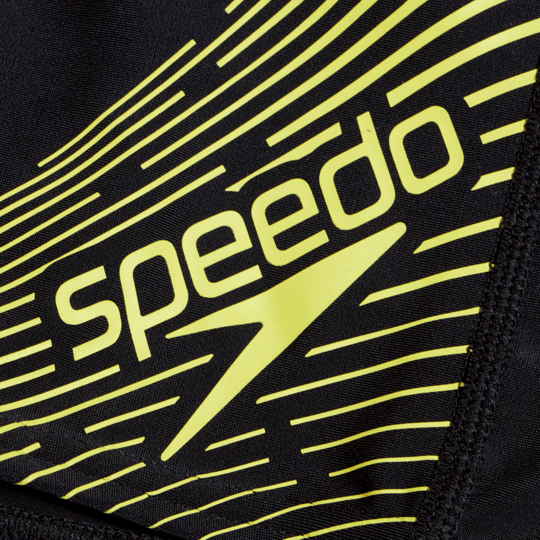 Medley Logo Aquashort poikien uimahousut, musta - keltainenSpeedo