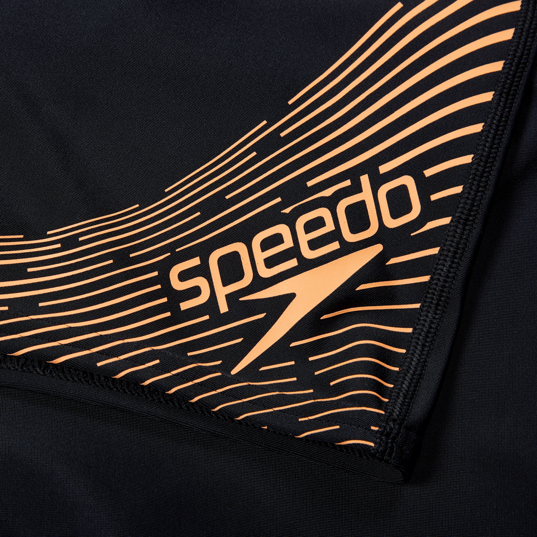 Medley Logo Aquashort poikien uimahousut, musta - oranssiSpeedo