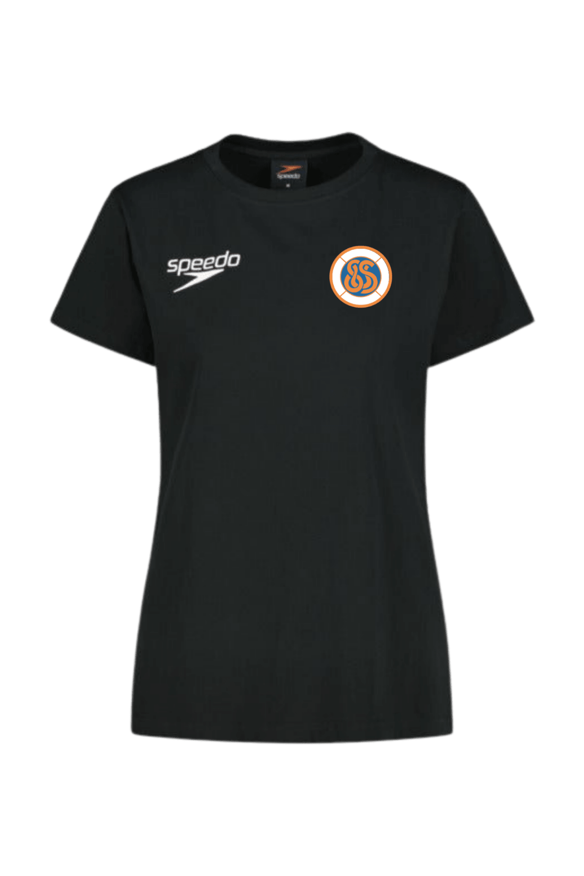 Naisten Cotton t-shirt, musta - Savonlinnan uimaseuraSavonlinnan uimaseura
