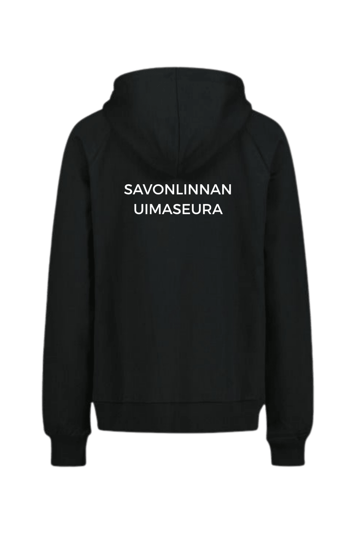 Naisten Hooded Sweat jacket Small Logo, musta - Savonlinnan uimaseuraSavonlinnan uimaseura