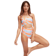 New on Trend printed naisten uimapuku, sini - oranssiSpeedo