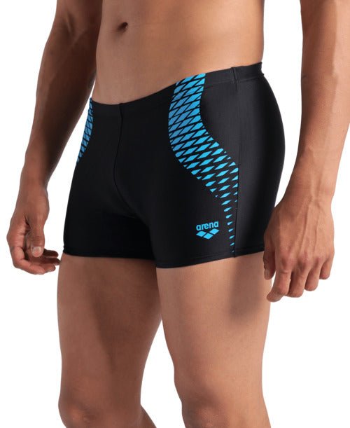 Openings Swim Short miesten uimahousut, musta - turkoosiArena